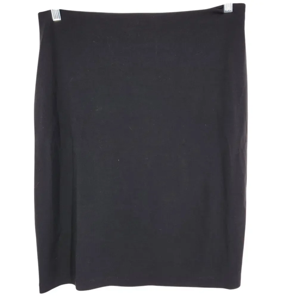 Vintage 90s DKNY Black Tube-Waist Mini Skirt Black Size L